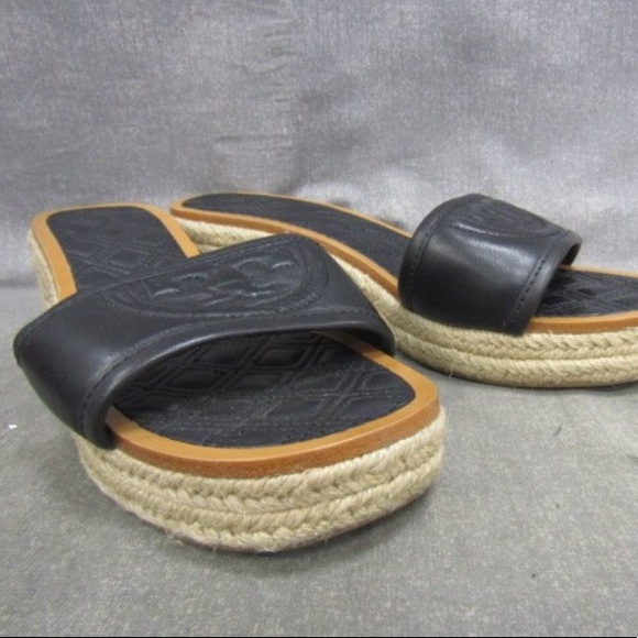 ๐HP๐Tory Burch Fleming Espadrille Slides 7.5M - Picture 3 of 8